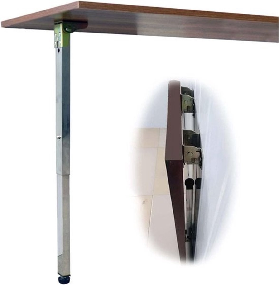 Tafelpoten - Meubelpoten - Meubels Maken - Verstelbare Hoogte - 30-150 cm - Zilver