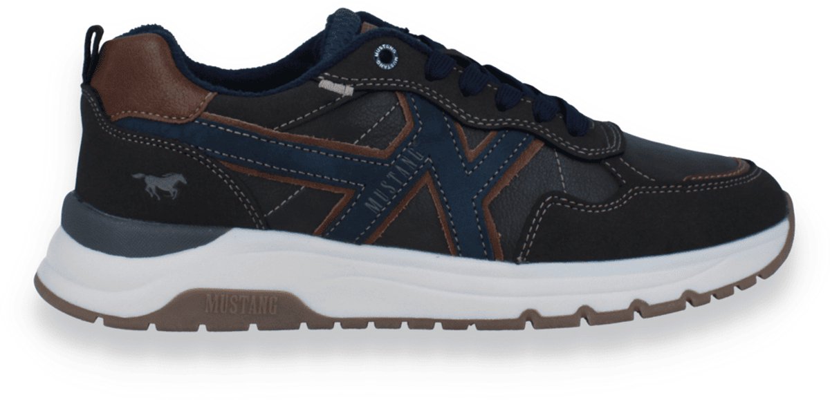 Mustang Heren Sneaker Mokka | Bruin | Maat: 41