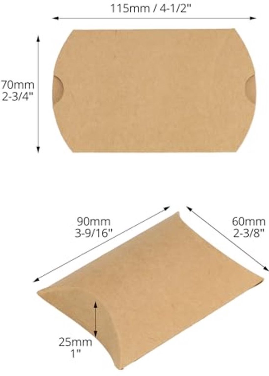 ® 50 Stuks geschenkdozen, vintage cadeaudoosjes, kraftpapier verpakkingsdoos met jutekoord, voor snoep, sieraden, bruiloften