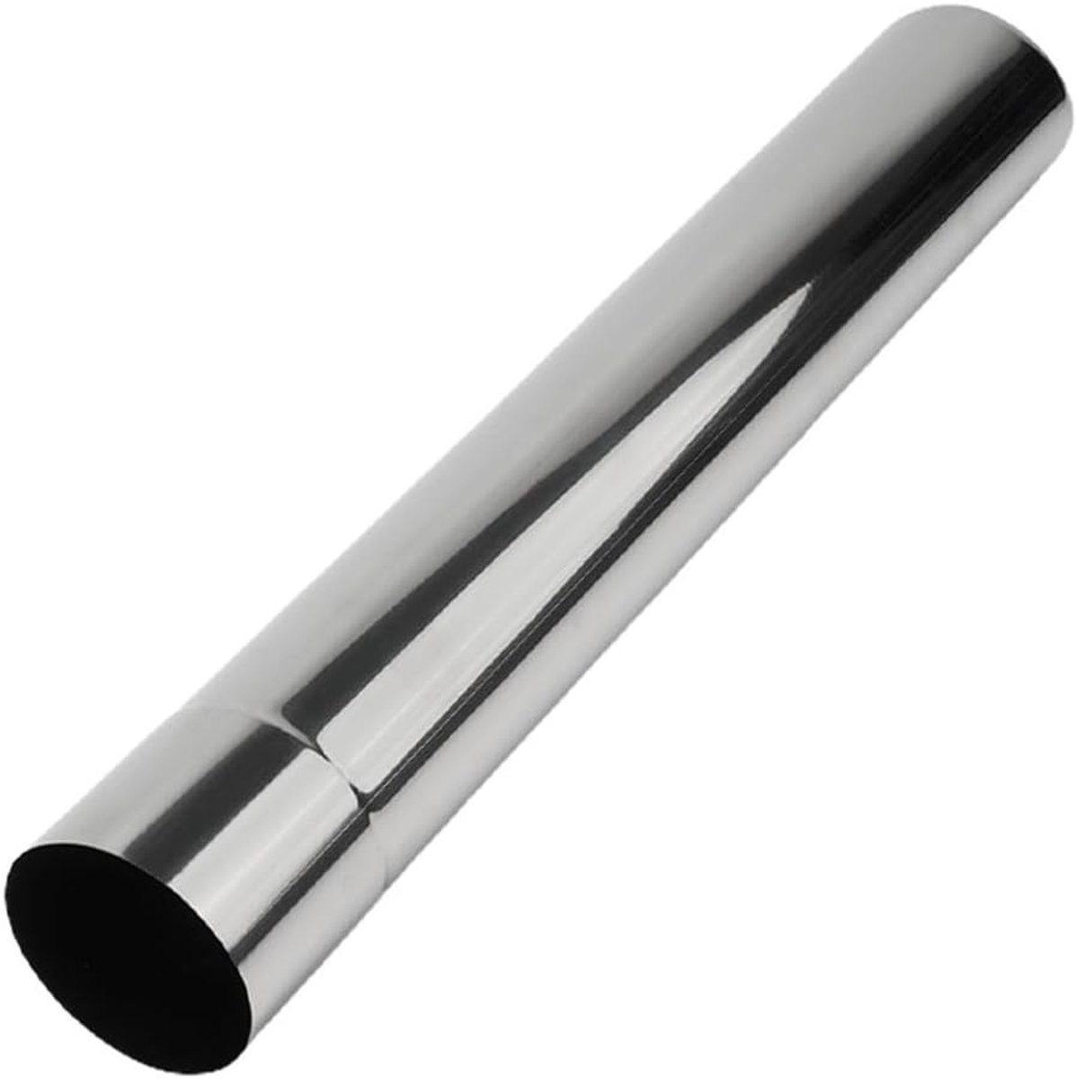 Roestvrijstalen rookkanaal voering voor multi-brandstof kachels en verwarmingssystemen, 5,8 cm diameter en 40 cm lang, ideaal voor schoorsteeninstallaties en rookafvoer.