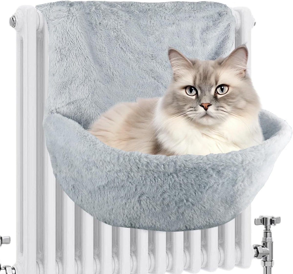 Verwarmde Hangmat voor Katten 45.5x39x25.5cm - Comfortabele Kattenbed, Hangende Kattenmand en Warmtebron voor Huisdieren