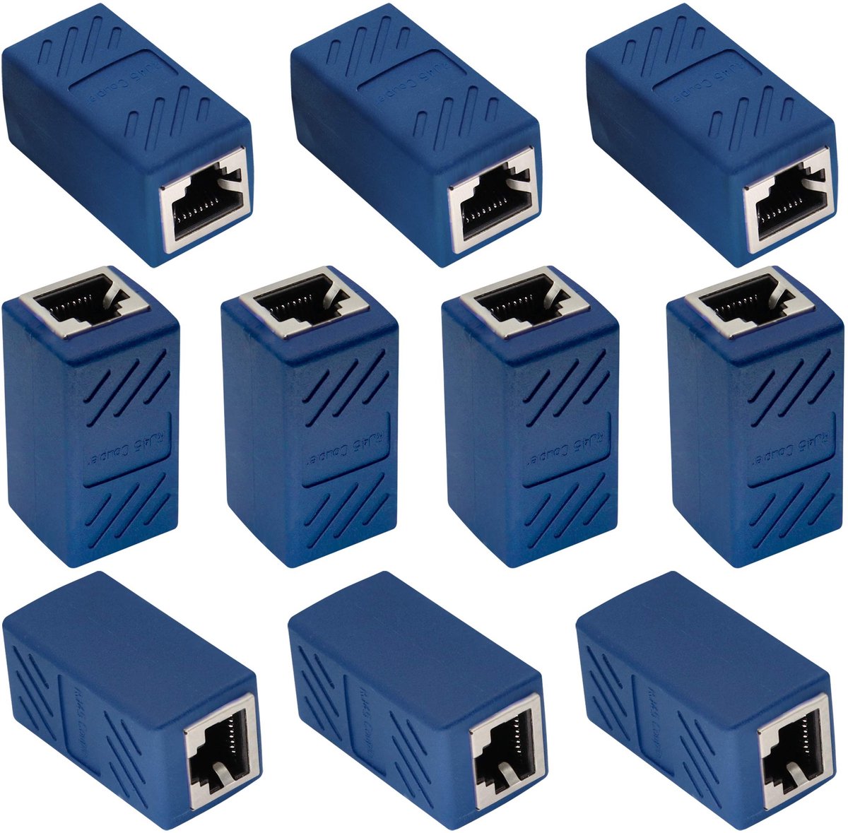 RJ45 Ethernet Kabel Adapter - Cat6 Coupler - 10-Pack