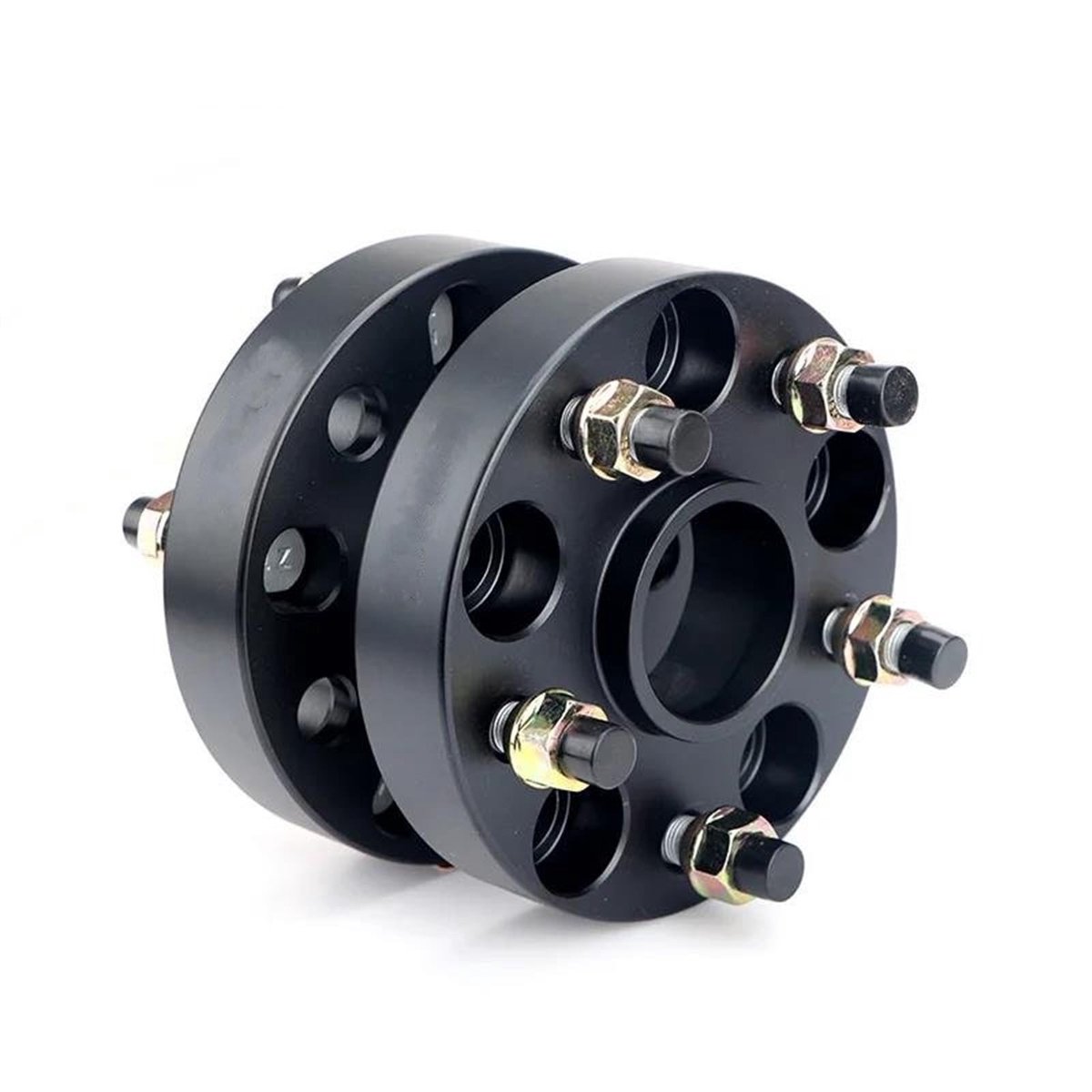 Wheel Spacer Adapter 2Pcs - 50mm, Zwart, Geschikt voor Defender en Discovery