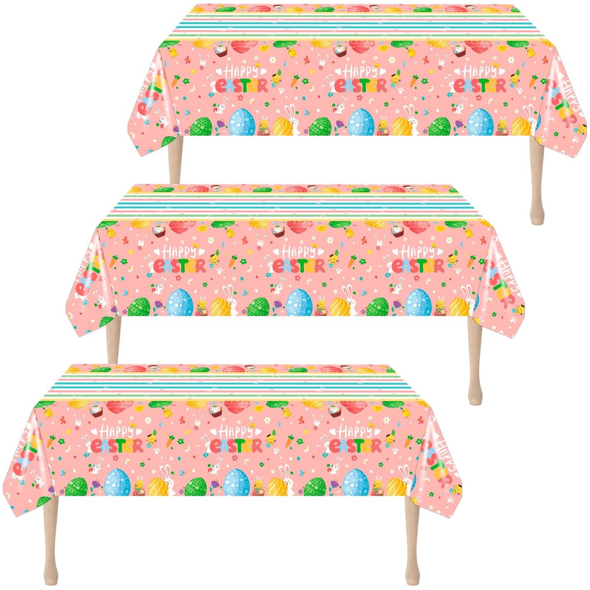Paastafelkleed - 3-delige set voor feestelijke tafeldecoratie
