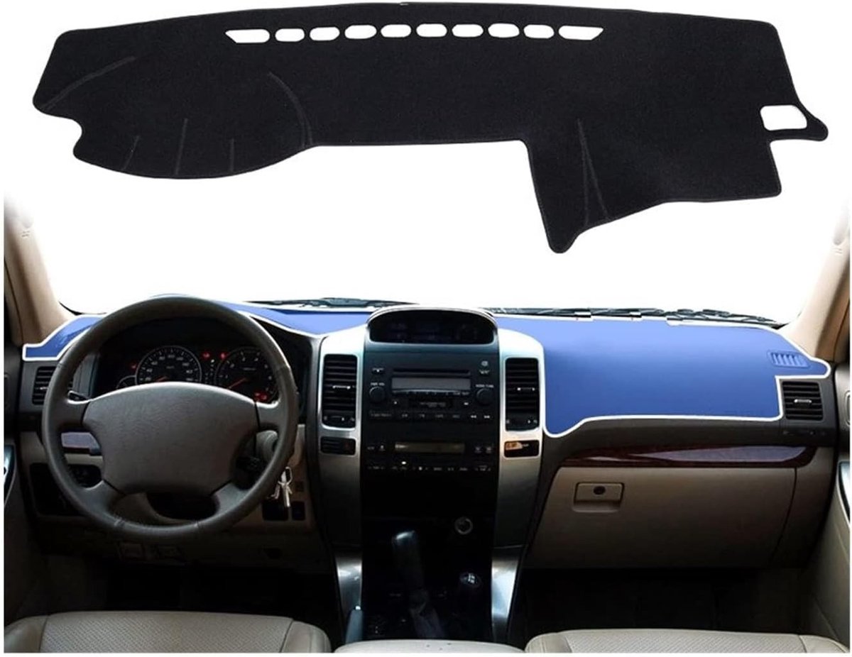 Dashboardhoes voor Toyota Land Cruiser Prado 120 - Antislip, Suède