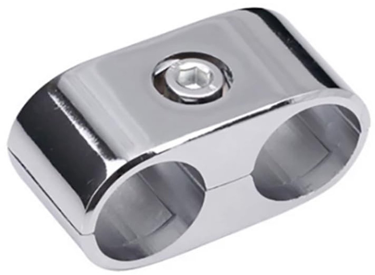 Aluminium Pijpklem - Dubbele opening voor ronde buizen