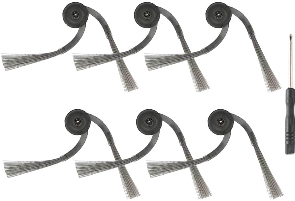 Zijborstels voor Robotstofzuiger - Antiklitontwerp - Set van 6