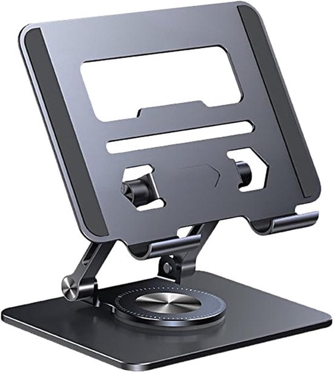 Laptopstandaard - Notebook houder - Ergonomisch werken - 360 graden koeling - 250 gram - Zwart