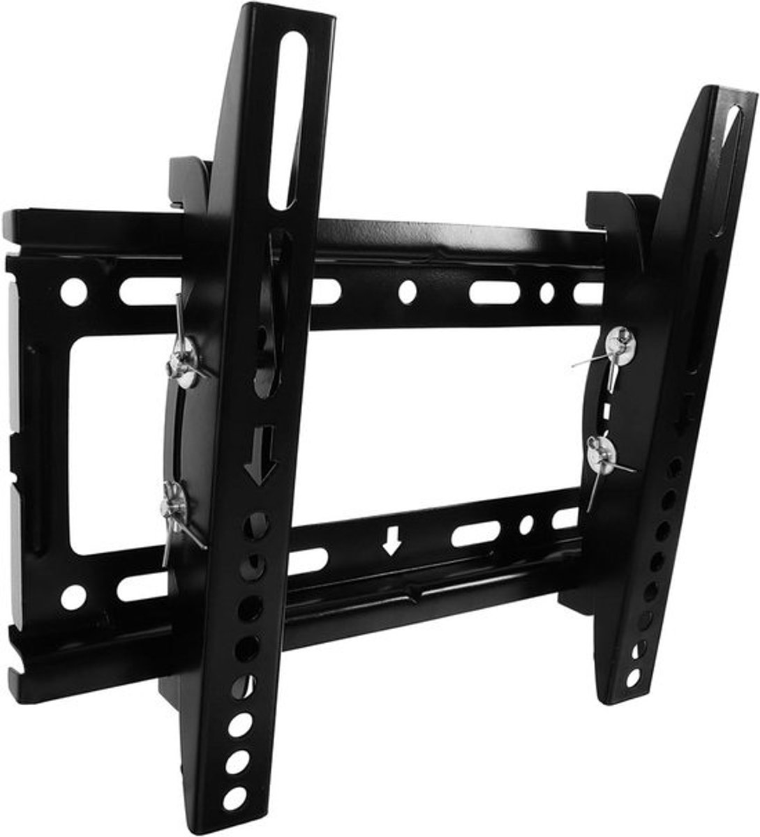 Tv Muurbeugel - Tv Houder - Ruimte Besparen - Verstelbare Kantelhoek - 17-43 Inch - Zwart
