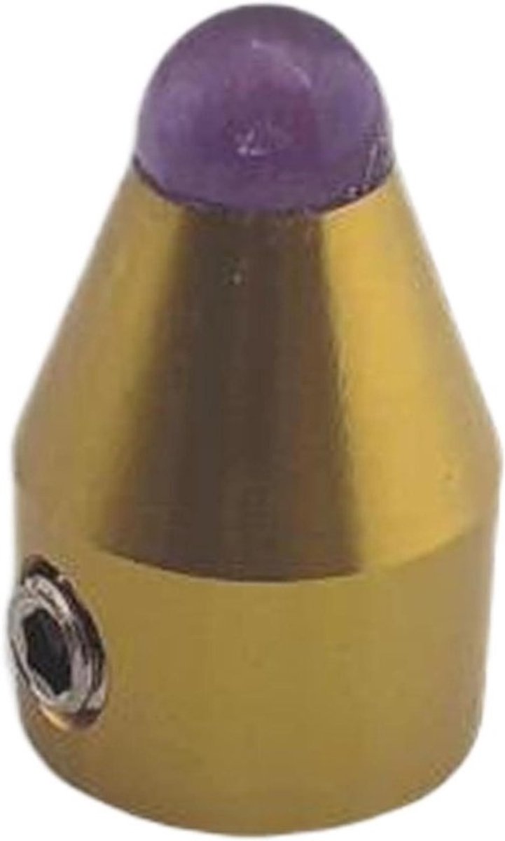 Stemvork Voeten - Stemvork Accessoires - Meditatie en Yoga - Paarse Kristal Basis - 1.6x2.5 cm - Paars