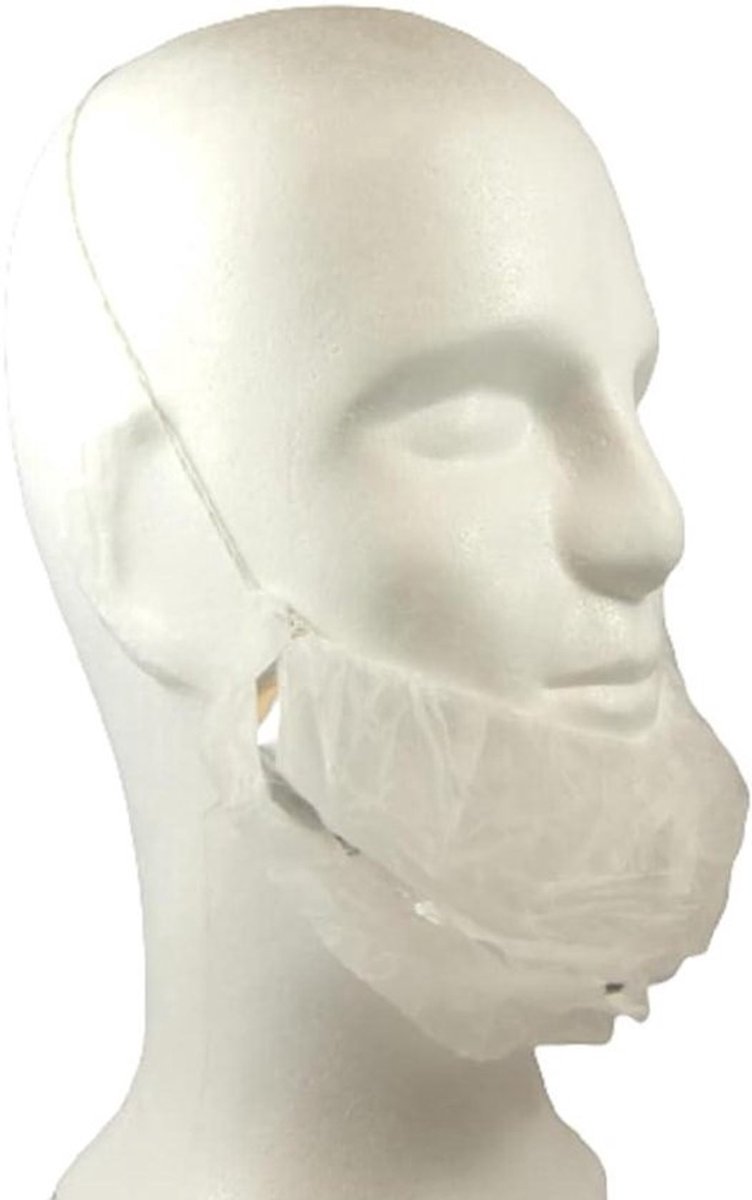 Baardbescherming - Haarnetjes - Hygiënisch Werken - Detecteerbaar - 100 stuks - Blauw