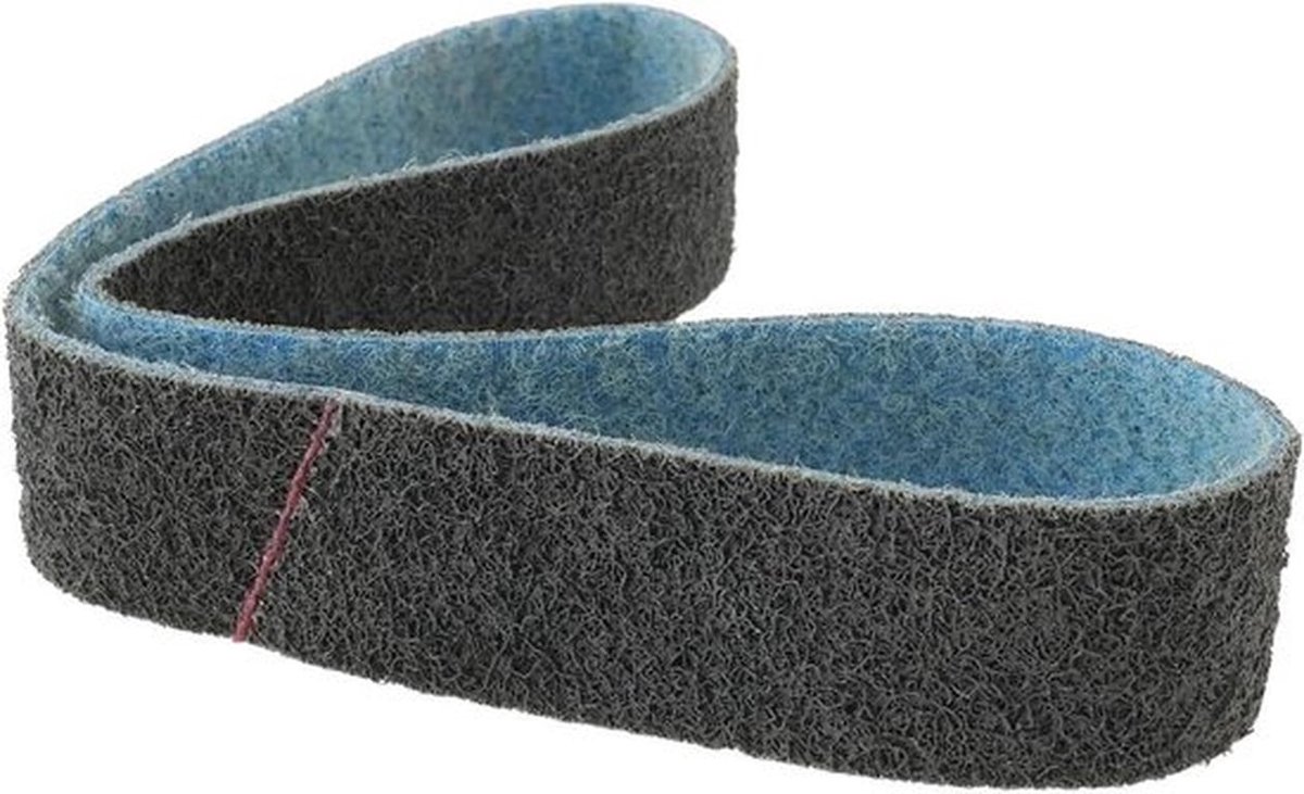Nylon schuurband van 40x760 mm met 400 grit, blauw en niet-geweven, ideaal voor het efficiënt schuren van metaal met een duurzame afwerking