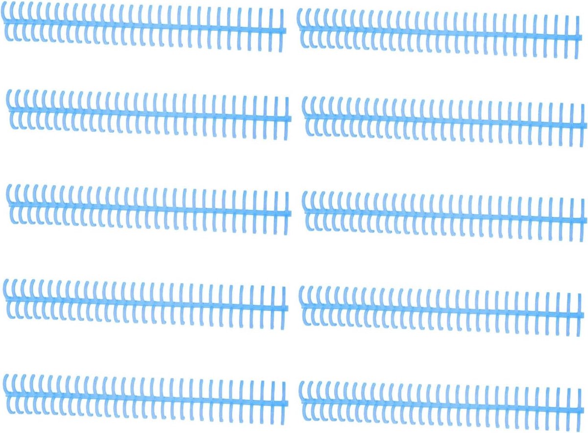 10 Stuks Spiral Binding Spool met 30 Gaten en 16mm Diameter - Plastic Ringen voor Loose Leaf Binding en Papierorganisatie