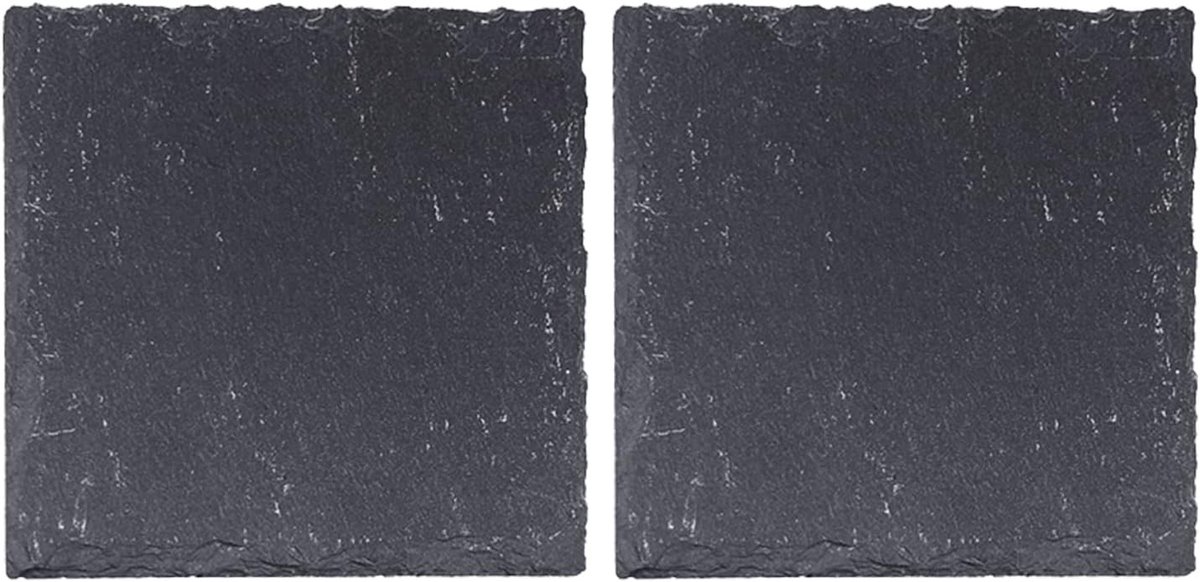 2 Stuks Slate Basking Platform voor Reptielen - Voedingsschalen, Decoratieve Habitat en Grindplaat voor Schildpadden en Hagedissen