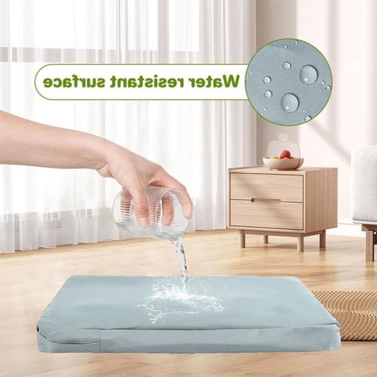 Waterdichte Hondenbedhoes - Hondenmatras Beschermer - Huisdier Hygiëne - Scheurvaste Stof - XXL 137x92x10cm - Grijs