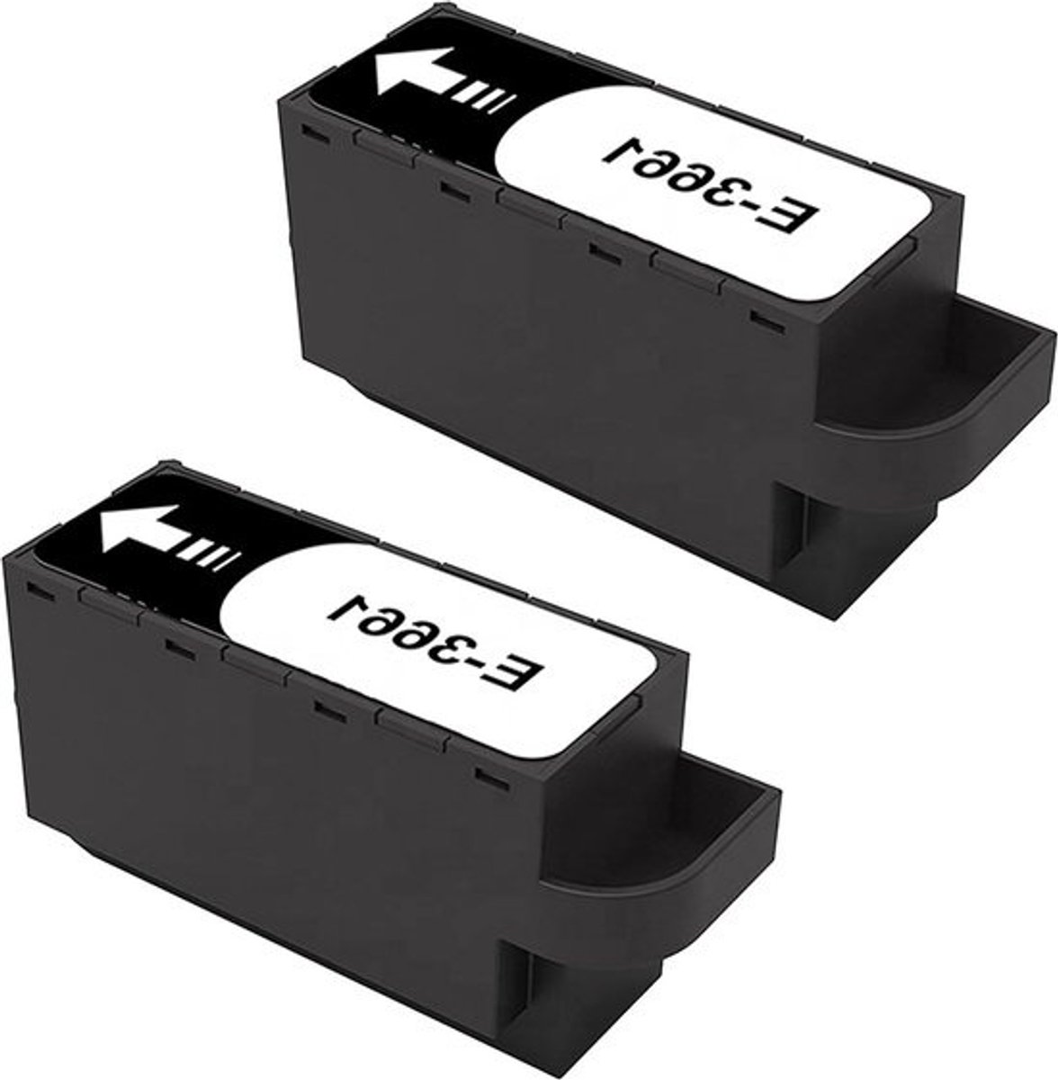 Vervangende Inktonderhoudbox - Onderhoudsbox Printer - Printeronderhoud - Met Nieuwe Chip - 2 stuks - Zwart