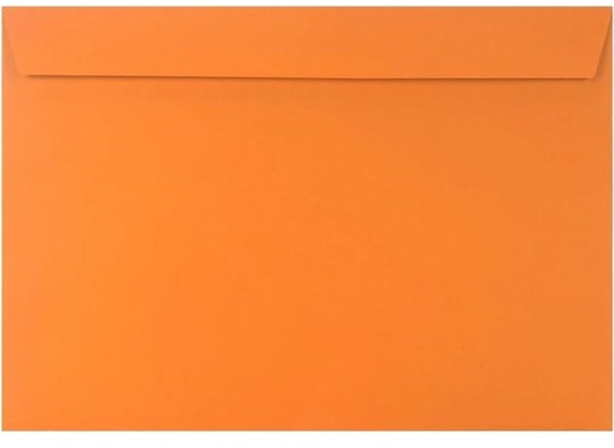 Gekleurde Enveloppen - Design Enveloppen C4 - Correspondentie Verzenden - Opvallend Design Papier - C4 229x324 mm - Oranje