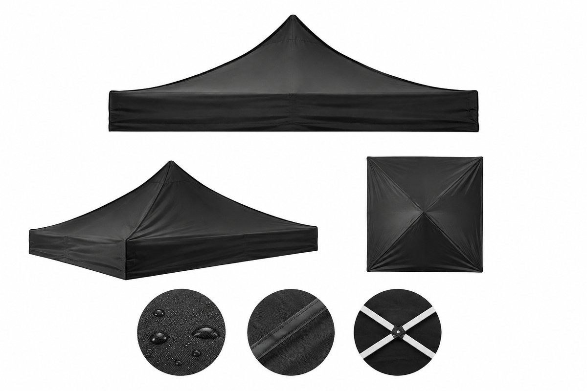 Partytent 3x3 - Tent dak 800D