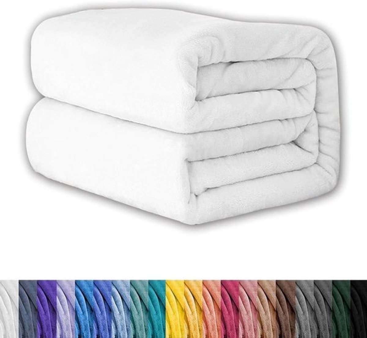 Verzwaarde Deken - Katoenen Deken - Ontspanning en comfort - Extra dik 230 Gsm - 180 x 350 cm - Wit