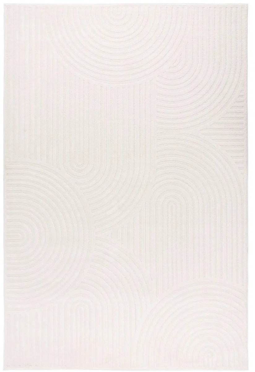 Dutch XXL Japandi Vloerkleed | Tapijt | Gala | Bogen | Crème | 160x230 cm