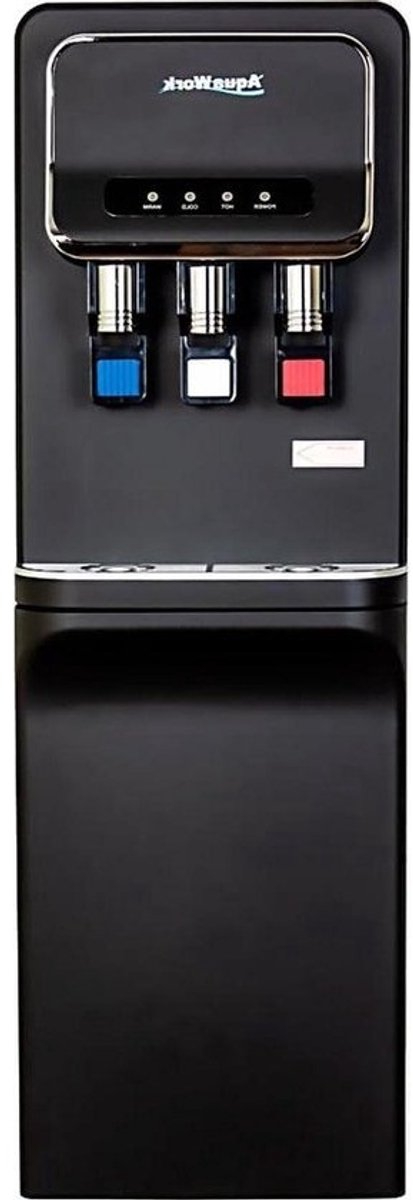 Waterdispenser - Waterkoeler Fontein - Water Verstrekken - Drie Kranen - 97H cm - Mat Zwart