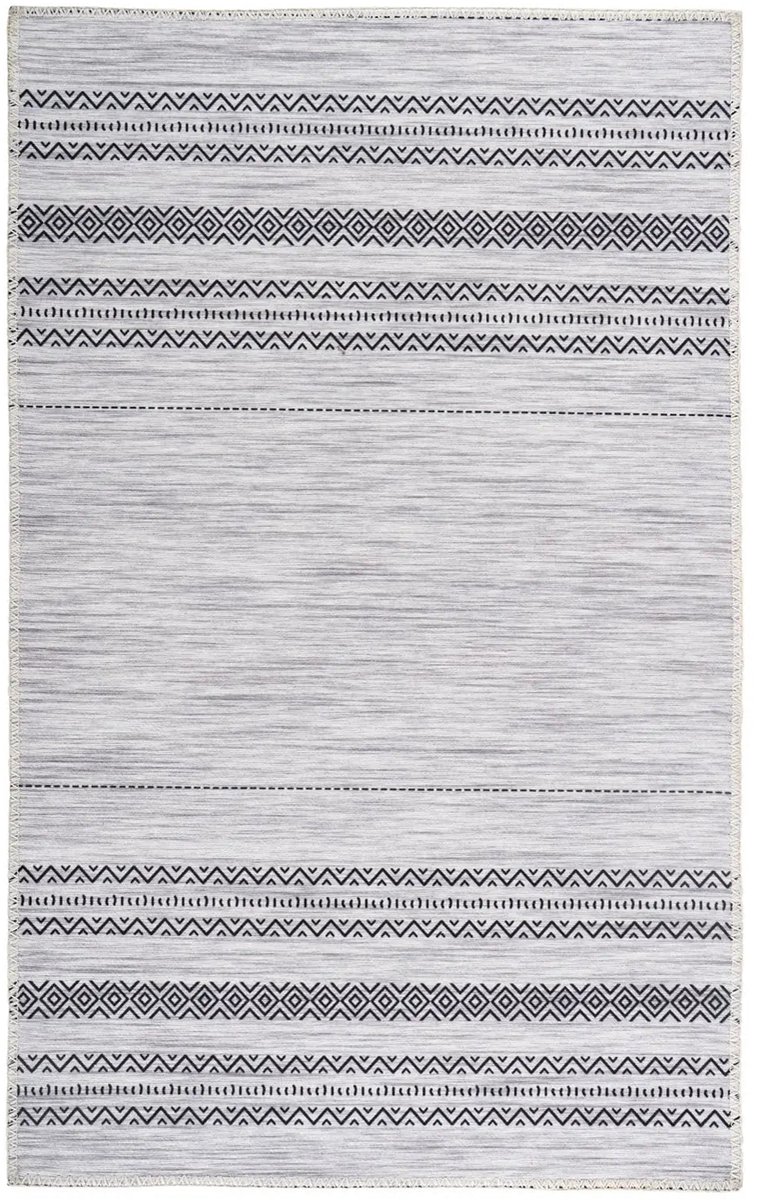 Dutch XXL Design Vloerkleed | Tapijt | Maya | Etnisch | Grijs | 120x180 cm