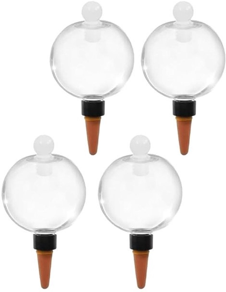 Plantenbewateringsbollen Set - Automatische watergevers - Planten verzorgen - Zelfbewaterend systeem - 500 ml per bol - Helder