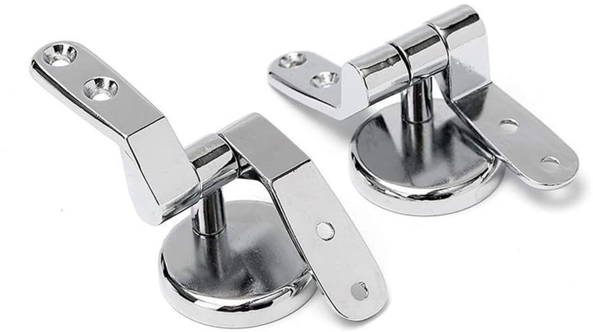 Universele Toiletbril Scharnieren - Verstelbaar Messing - 2 Stuks