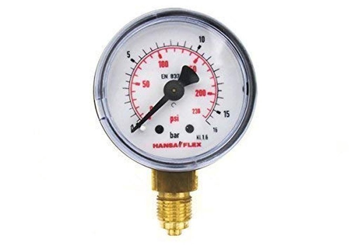 Manometer 40 mm - Drukbereik 0-16 bar - G 1/8 inch