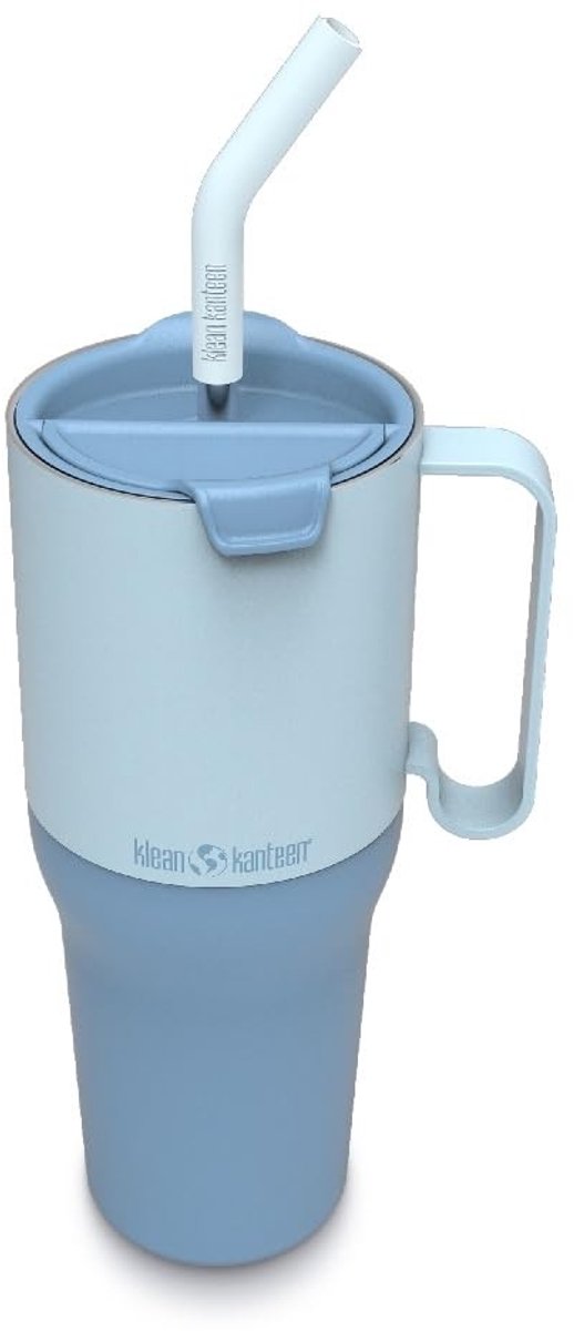 Thermosbeker 900 ml - Multifunctioneel deksel - Lichtblauw