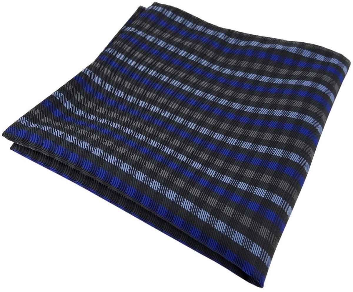 Designer zakdoek in geruit patroon - 30 x 30 cm