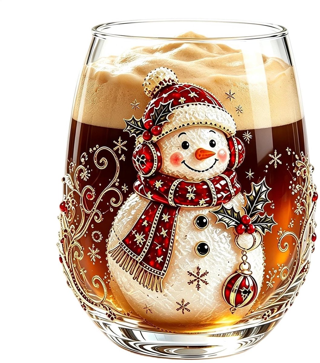 Loodvrij Wijn Glas - Decoratief en Seizoensgebonden