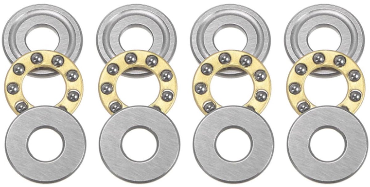 Axiale Lagerset F8-22M - 8mm x 22mm x 7mm - 4 stuks