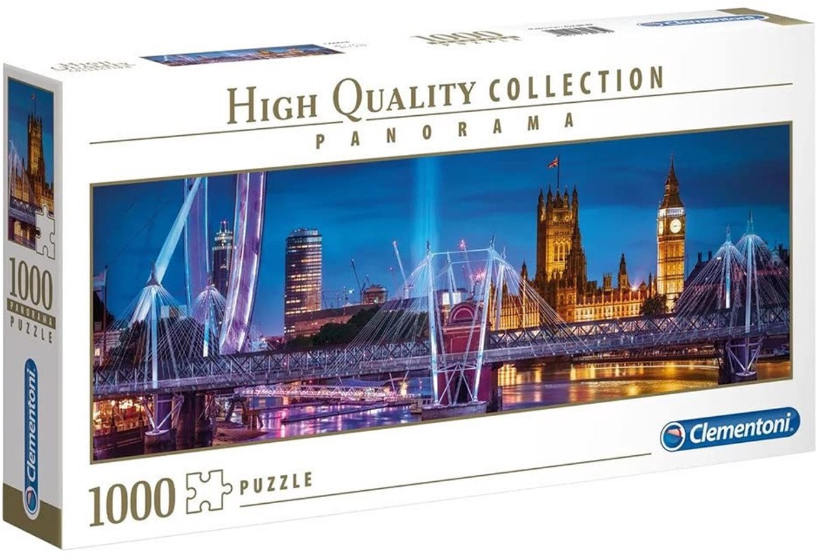 Puzzel London - 1000 Stukken - Panorama Hoogwaardige Collectie