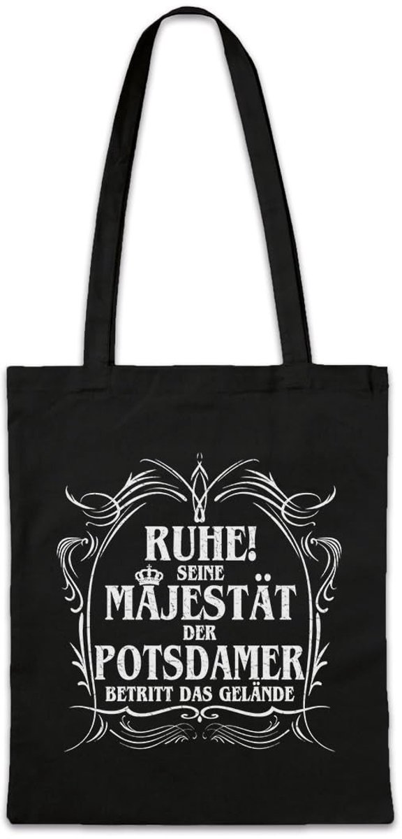 Hipster Tas met Fotoprint - Zwart - M