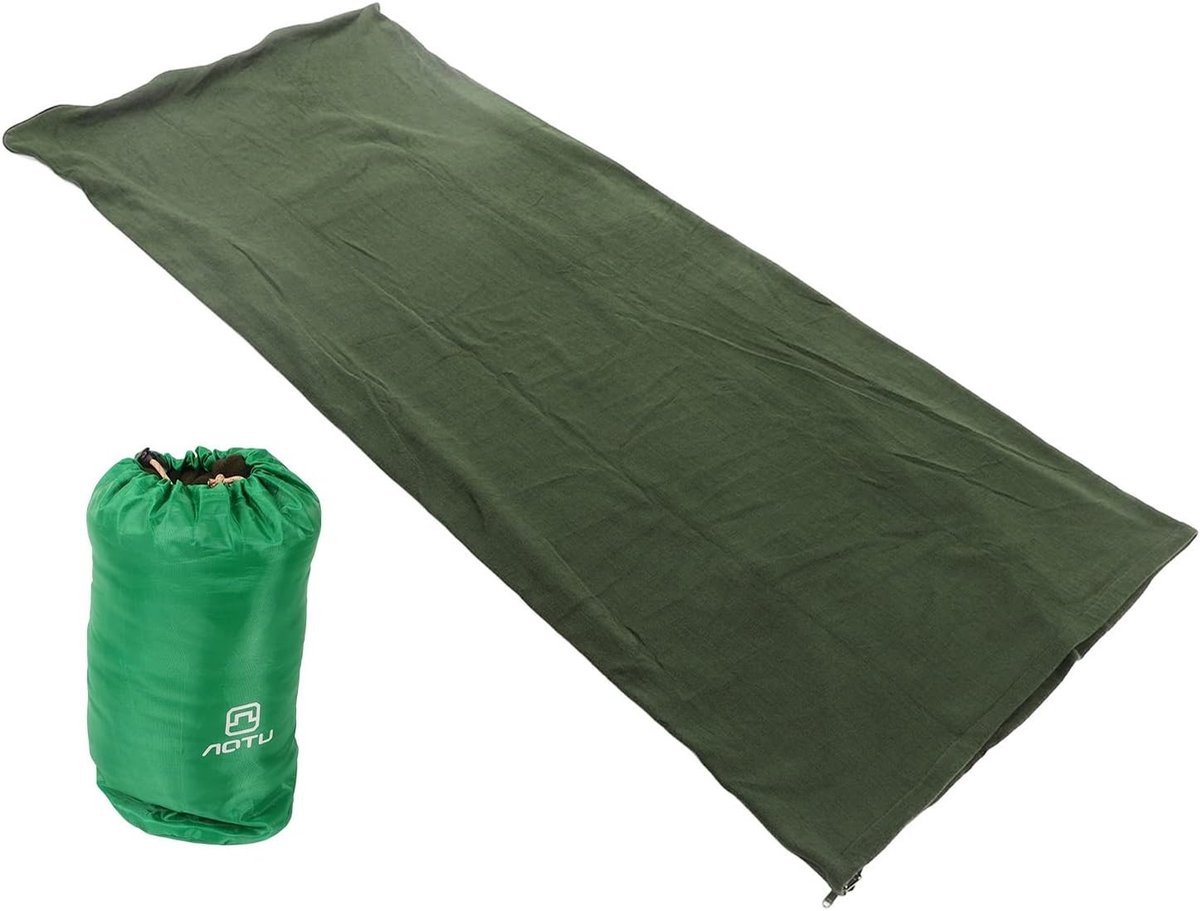 Fleece Slaapzak voor Volwassenen, Ideaal voor Warm en Koud Weer, Draagbare Reis Slaapzak met Rits en Comfortabele Dekens