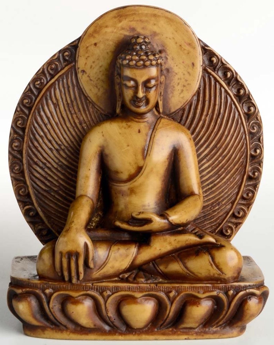 Boeddhabeeld Shakyamuni - Hars 14 cm