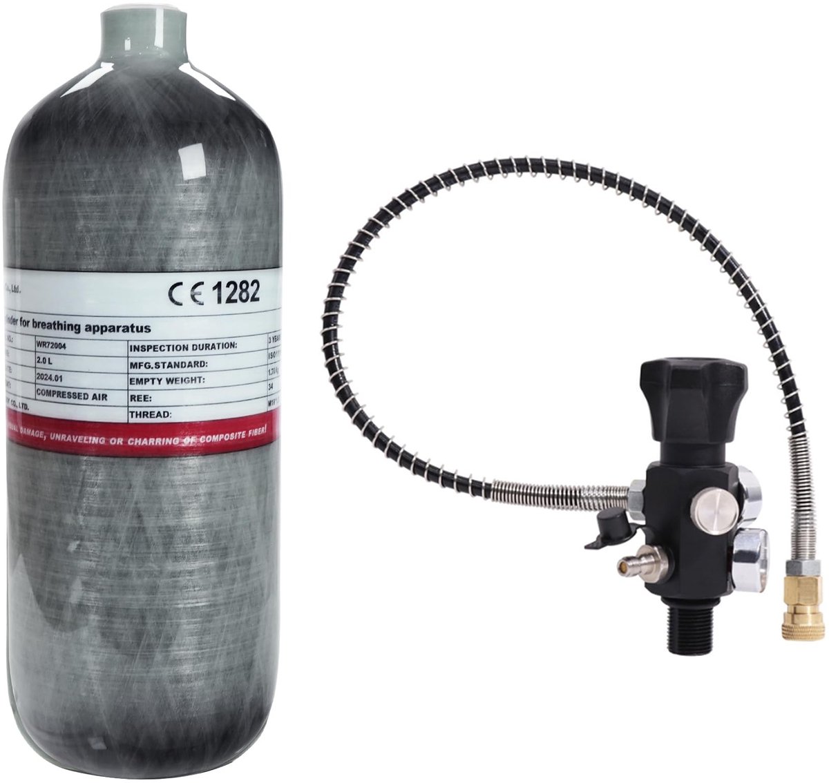 Carbon Fiber Luchtfles - 4500psi - 2L