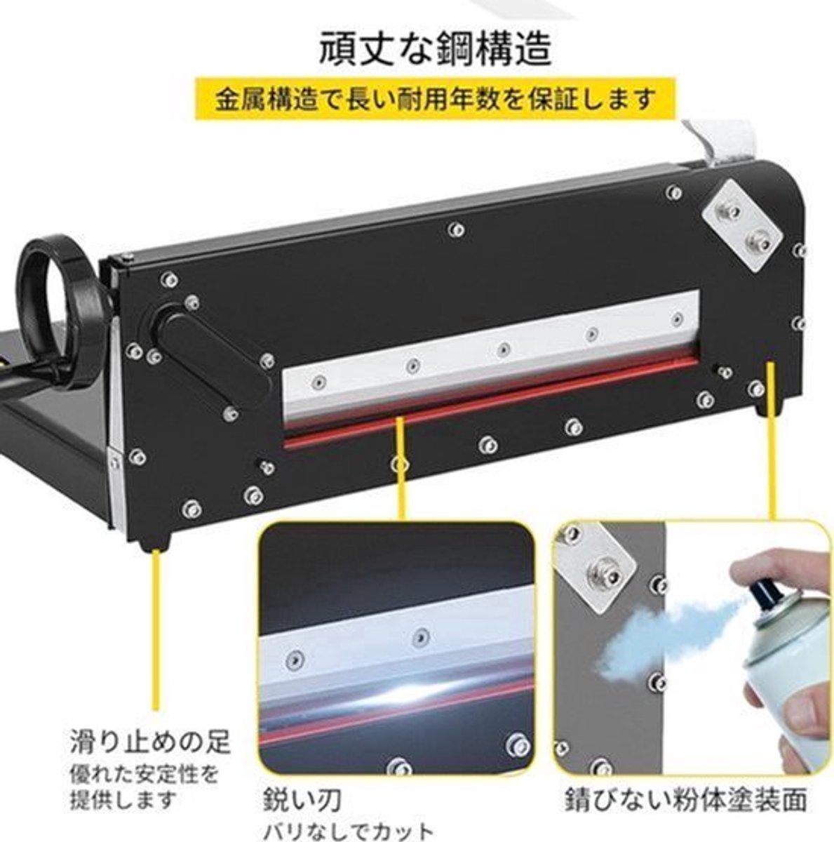 Papiersnijder – Briefsnijder – Guillotine – Snijmachine – Papierknipper – Robuust Metalen Frame – Veiligheidsklem En Extra Lange Handgreep