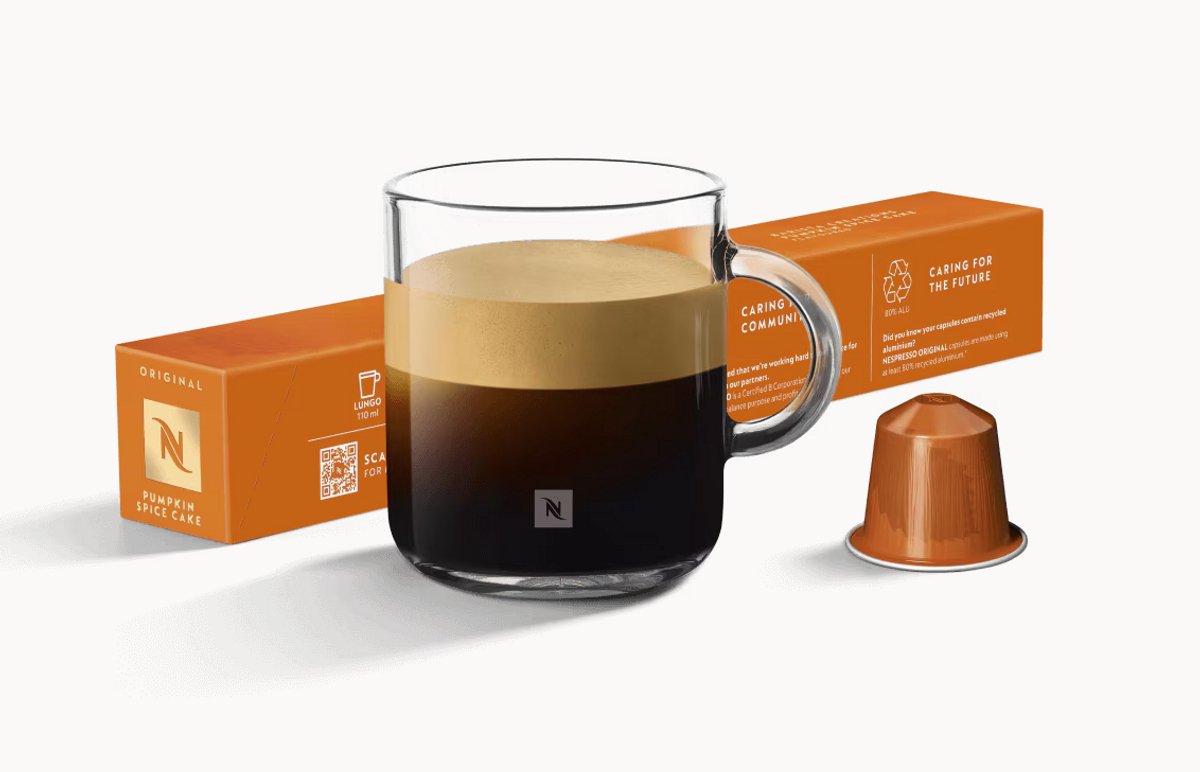 Nespresso Cups Pumpkin Spice Cake - 50 Capsules