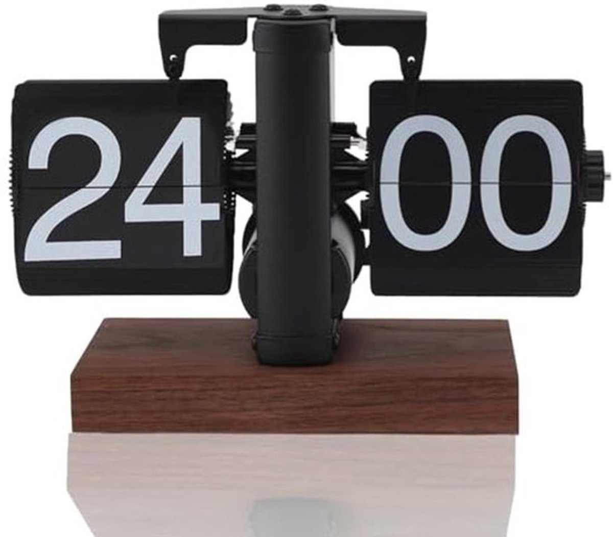 Digitale Flip Down Klok, Flip Klok Vintage Bureau Klok Retro Flip Down Klok,24 Uur Batterij Aangedreven Digitale Flip Down Klok Met Interne Gear Operated Klok, Flip Digitale Klok Met Anti Slip