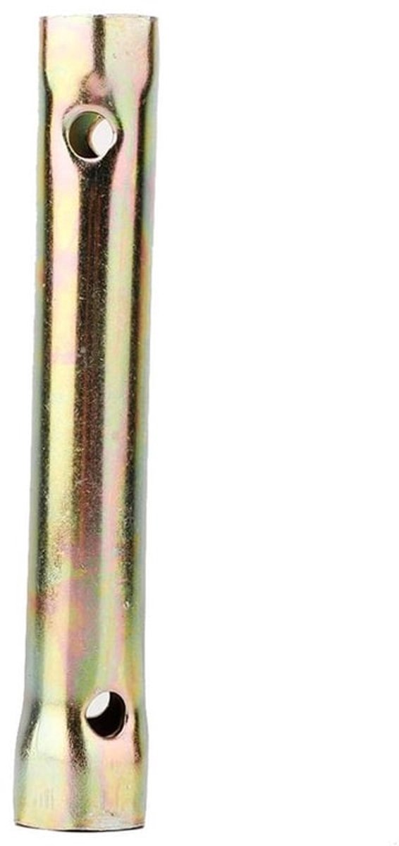 Motorcycle Double Spark Plug Wrench, 130mm Eindsleutel 16 18mm Ontstekingssleutel, Metaal Materiaal Bougiesleutel voor Diepe Bereik Gereedschap Utility Tap