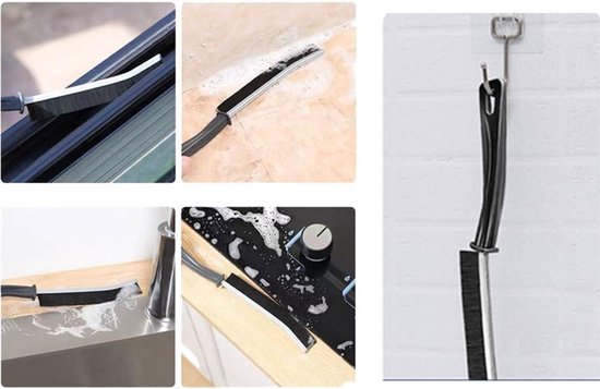 Complete set van 11 schoonmaakborstels voor voegen, hoeken en tegels in badkamer, keuken en auto — afbeelding 4