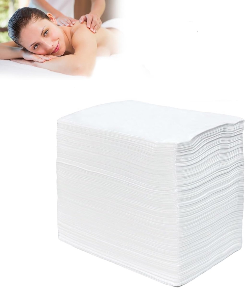 200 stuks wegwerplakens 180 x 80 cm, niet-geweven, ideaal voor schoonheidssalon, spa en massageservices