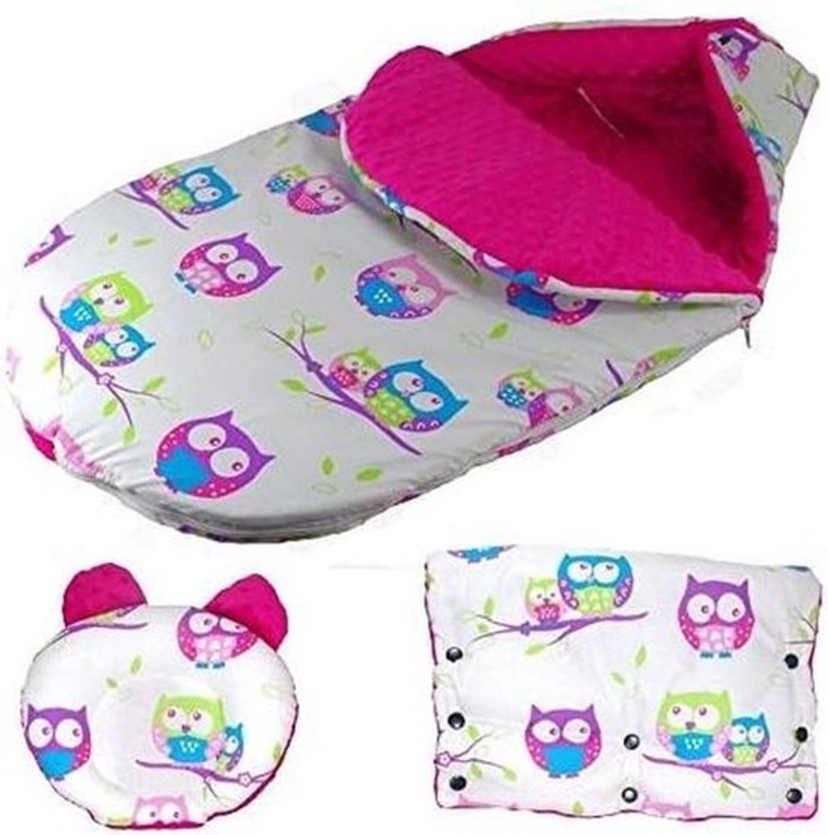 Kinderwagen Voetenzak - Baby slaapzak - Warm en droog - Afneembare voorzijde - 85x45 cm - Zwart