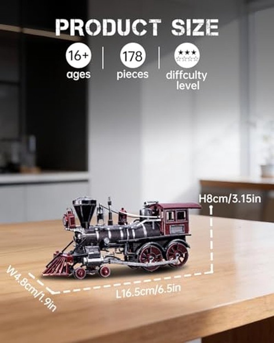 3D Puzzel Leviathan Trein Model - Metalen Puzzel voor Volwassenen