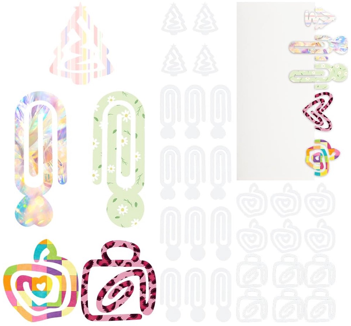 30 Stuks Acrylaat Paperclips - Decoratieve Vormgeving