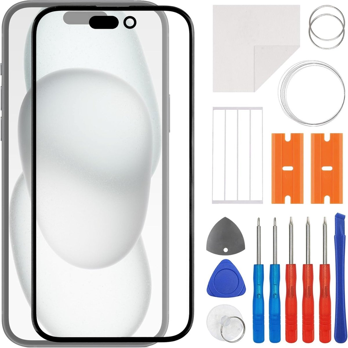 Front Glass Reparatieset met Lijm - Inclusief Gereedschap