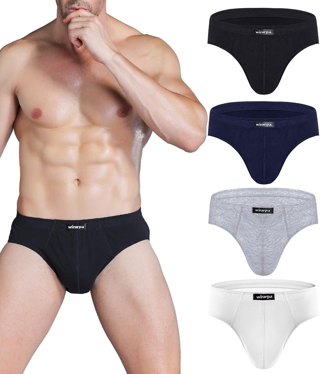 Herenondergoed Briefs - 4-Pack Zacht Katoen