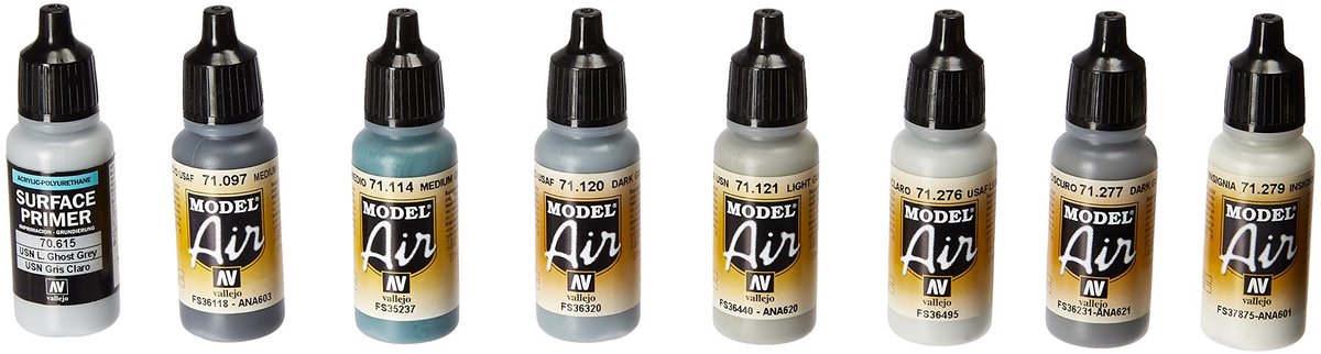 Model Air Set met Navy Kleuren - 8 x 18ml